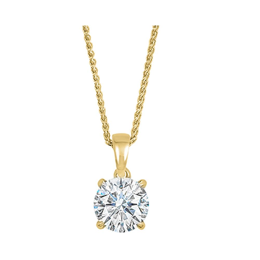 14Kt Yellow Gold Diamond 3/4Ctw Pendant