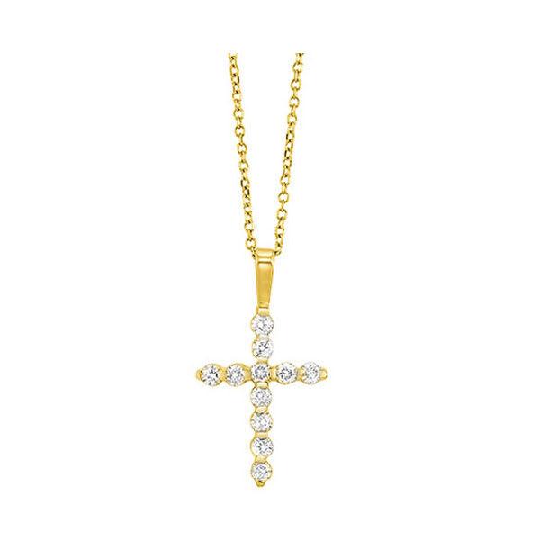 14Kt Yellow Gold Diamond 1/10Ctw Pendant