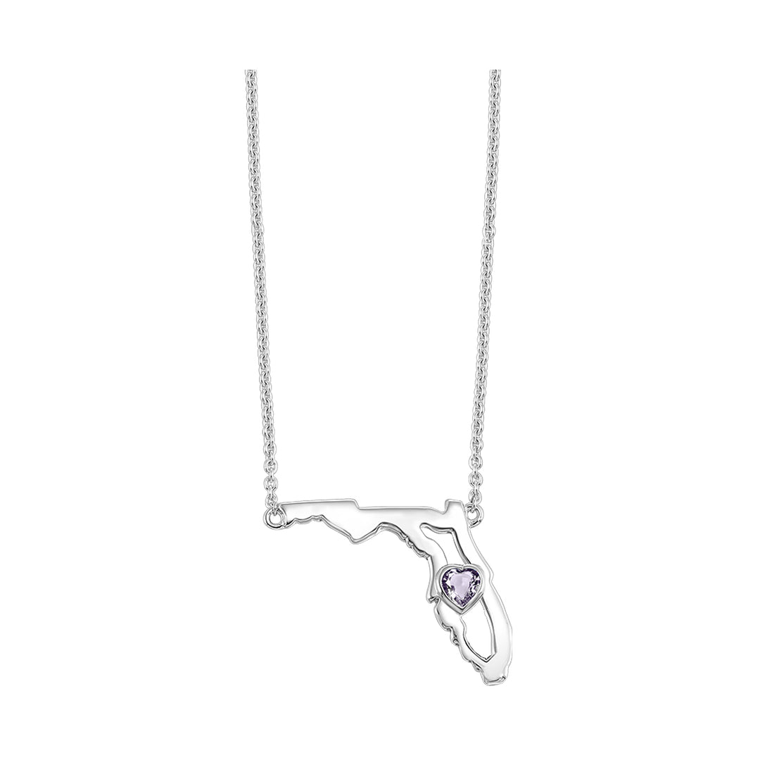 Silver Amethyst 1/7Ctw Pendant