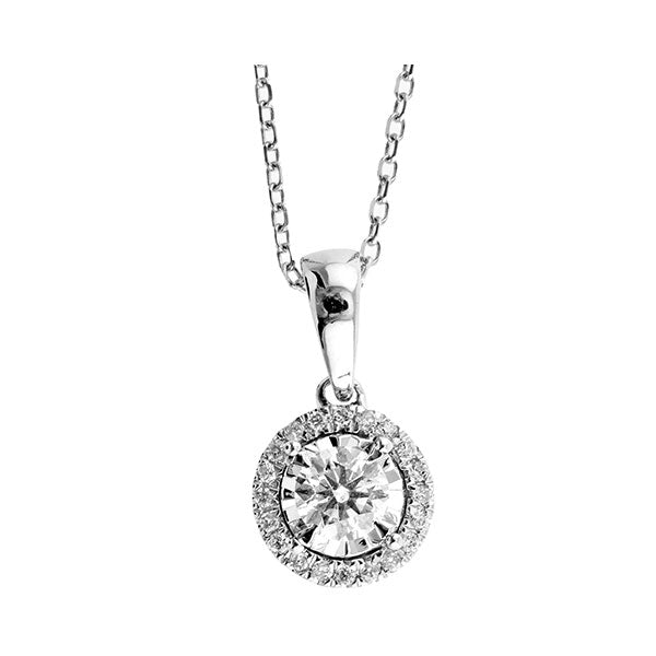 14Kt White Gold Diamond 1/4Ctw Pendant