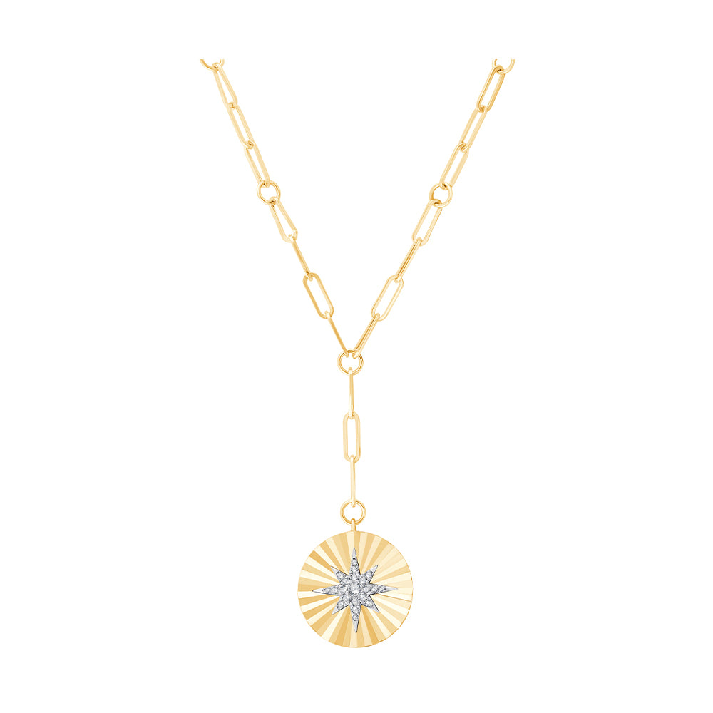 14Kt Yellow Gold Diamond 1/6Ctw Pendant