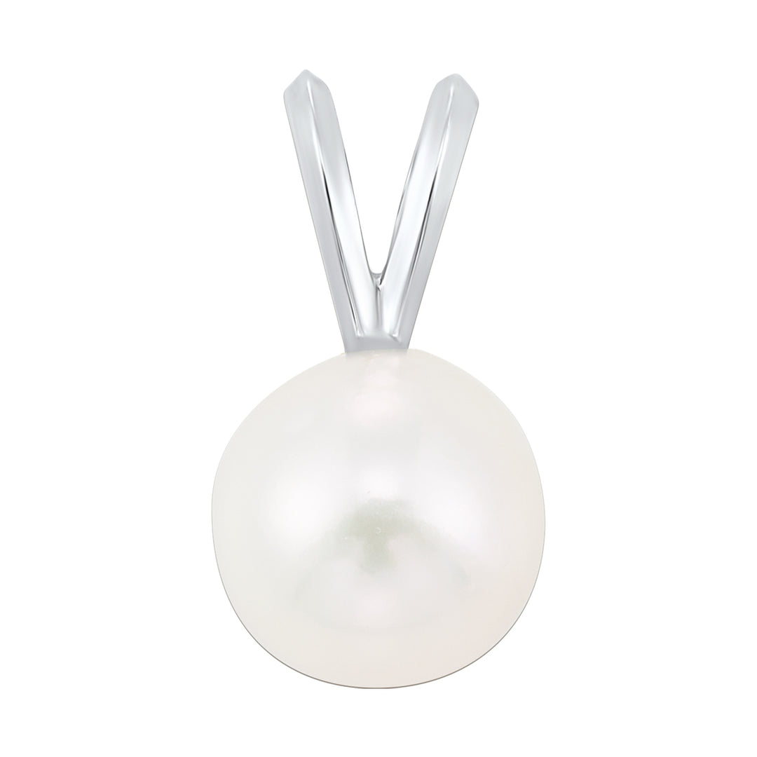 14Kt White Gold Pearl Pendant