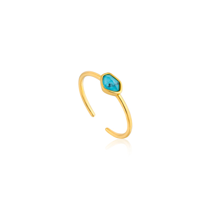 TURQUOISE ADJUSTABLE RING