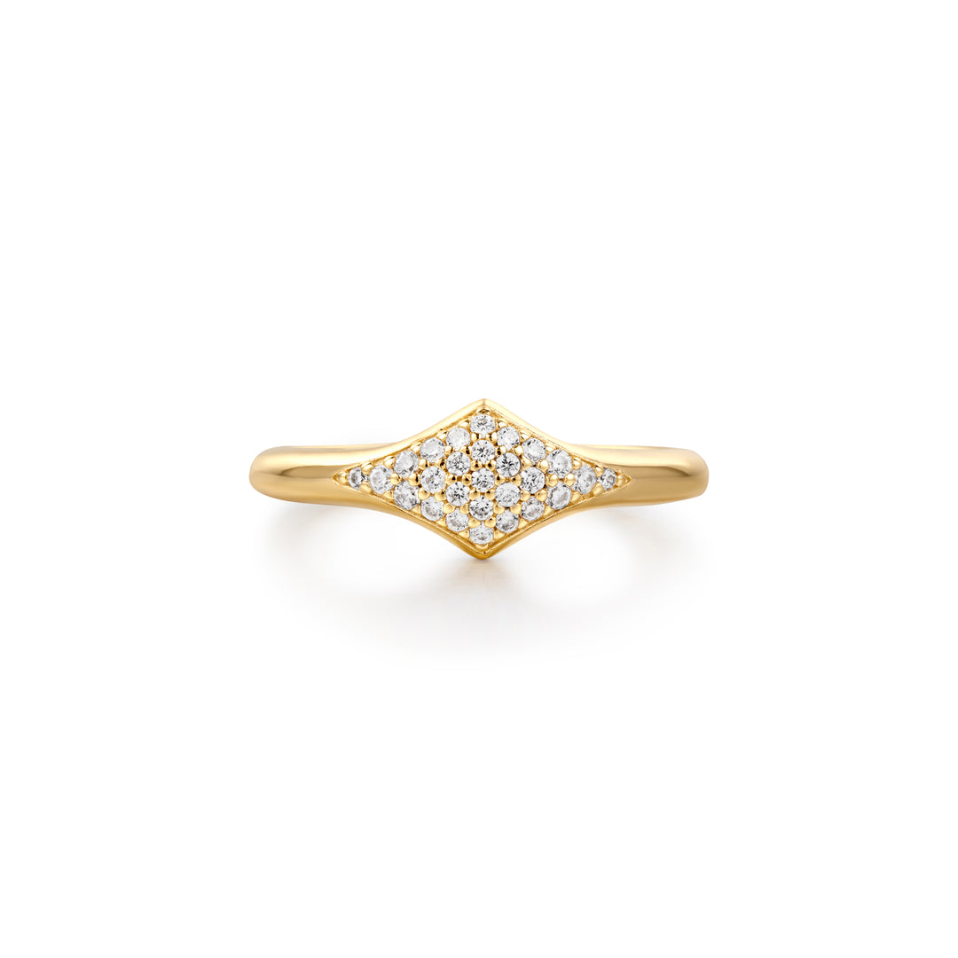 Gold Pavé Sparkle Ring