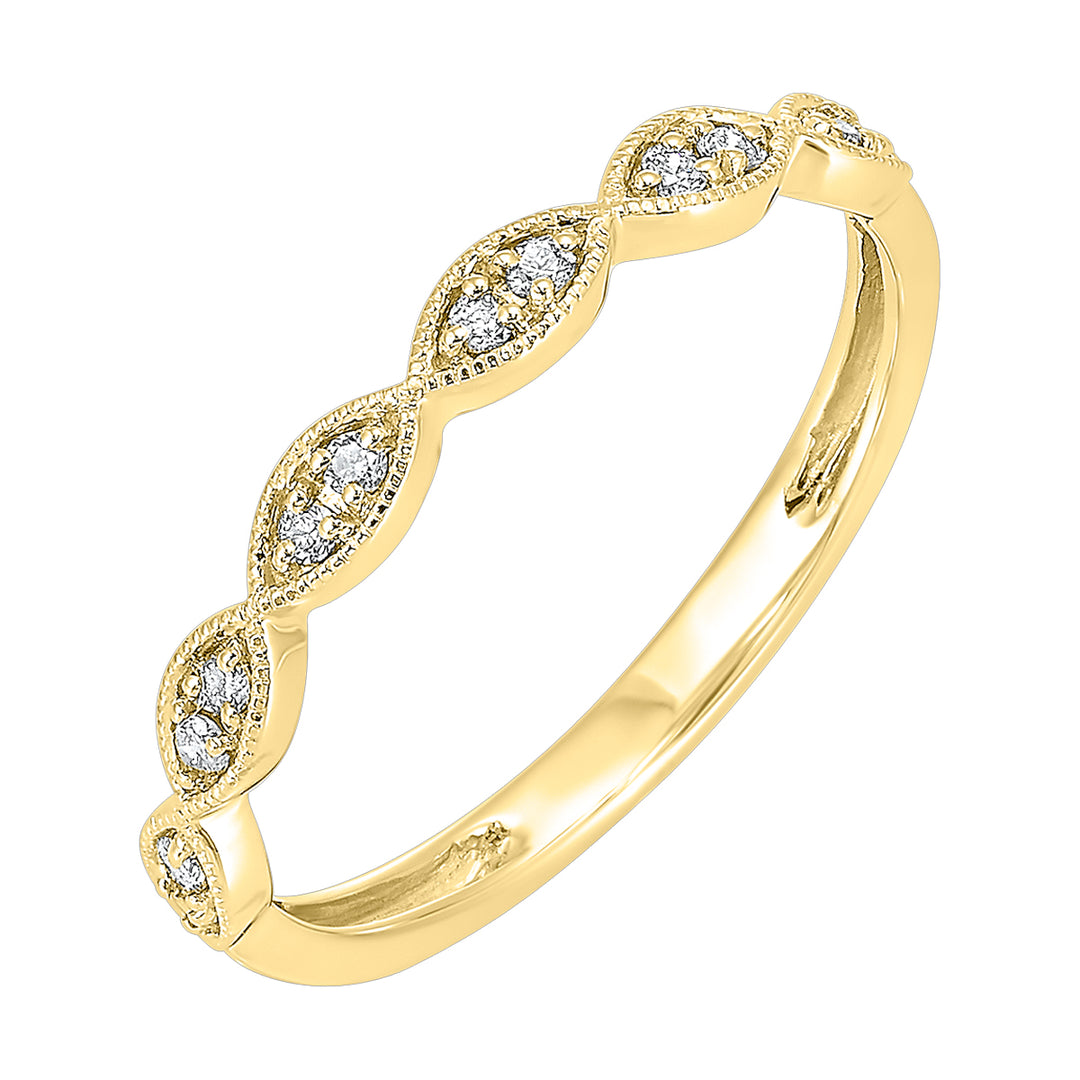 10Kt Yellow Gold Diamond 1/10Ctw Ring