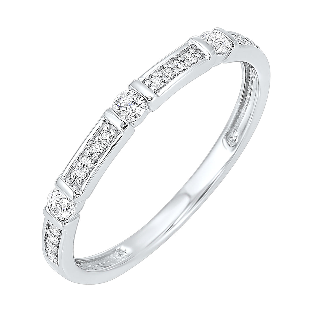 10Kt White Gold Diamond 1/6Ctw Ring