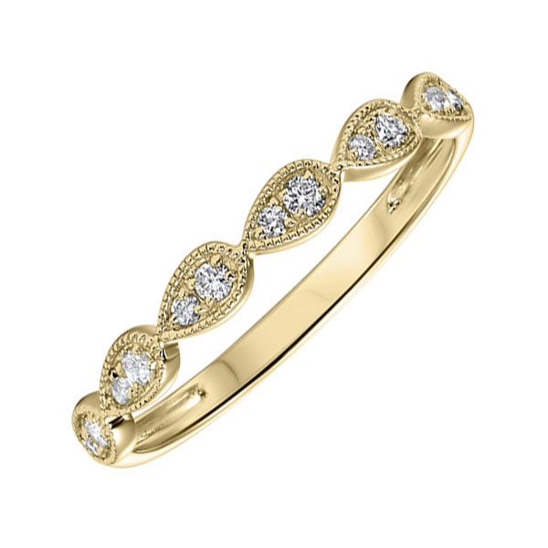 14Kt Yellow Gold Diamond 1/8Ctw Ring