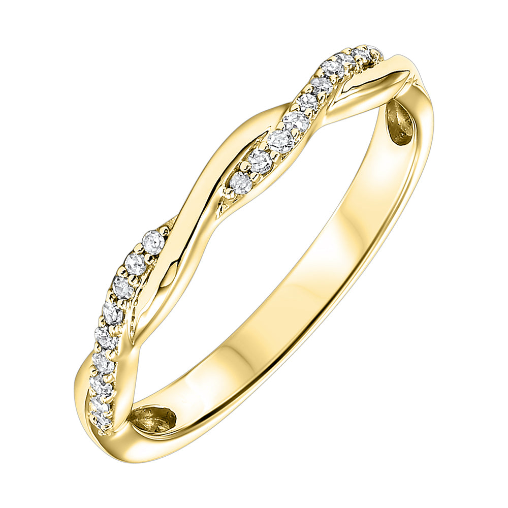 10Kt Yellow Gold Diamond 1/10Ctw Ring