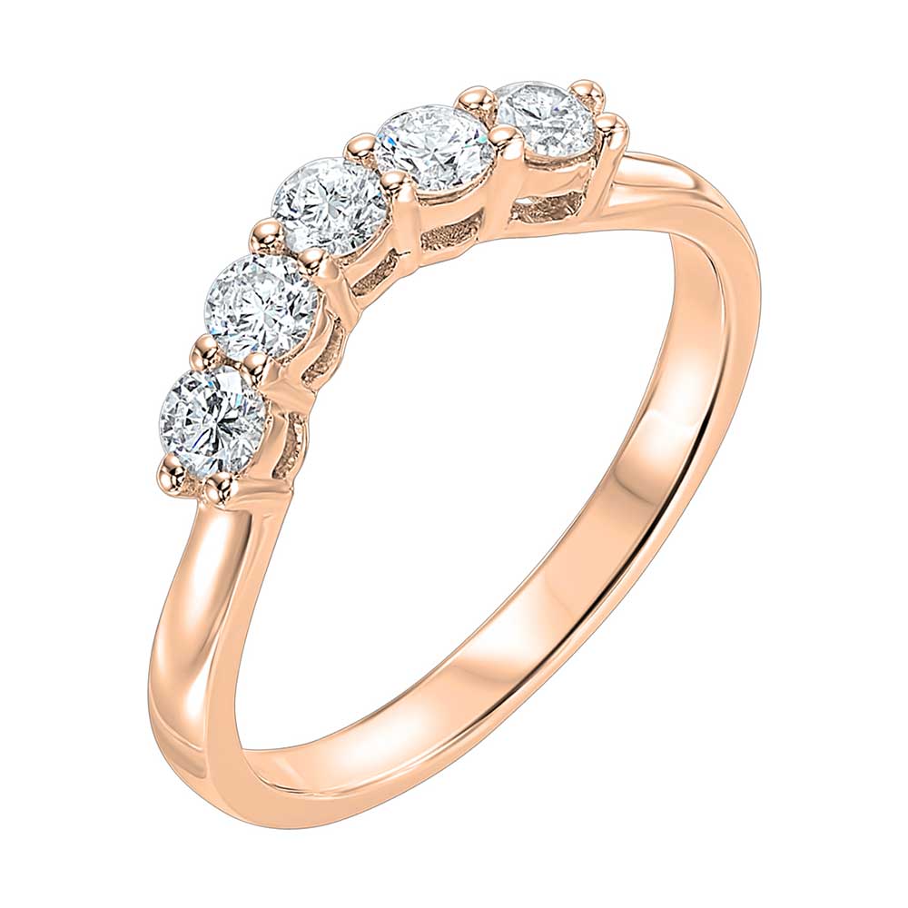 14Kt Rose Gold Diamond 1/4Ctw Ring