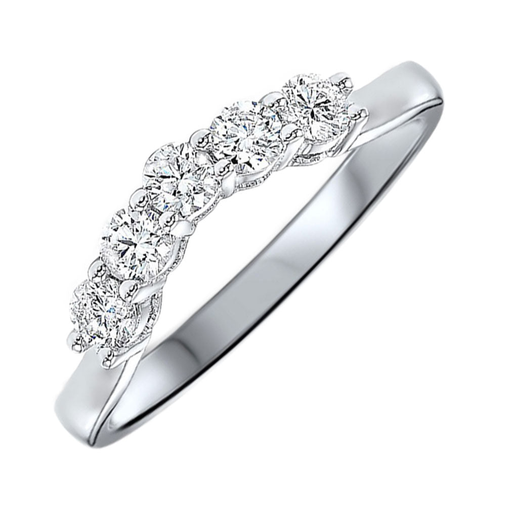 14Kt White Gold Diamond 1/3Ctw Ring