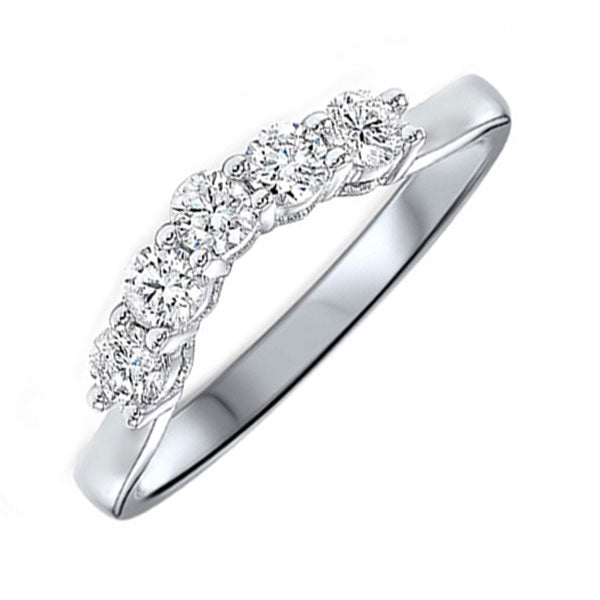 14Kt White Gold Diamond 1/3Ctw Ring