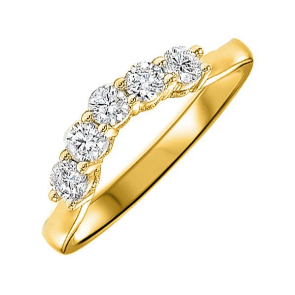 14Kt Yellow Gold Diamond 1/3Ctw Ring