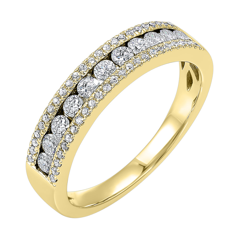 14Kt Yellow Gold Diamond 1Ctw Ring