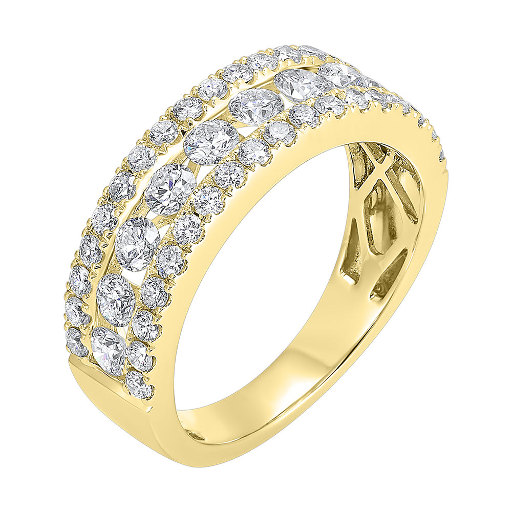 14Kt Yellow Gold Diamond 1Ctw Ring