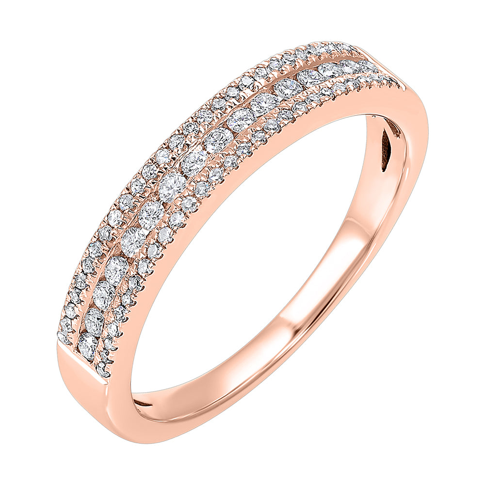 14Kt Rose Gold Diamond 1/4Ctw Ring