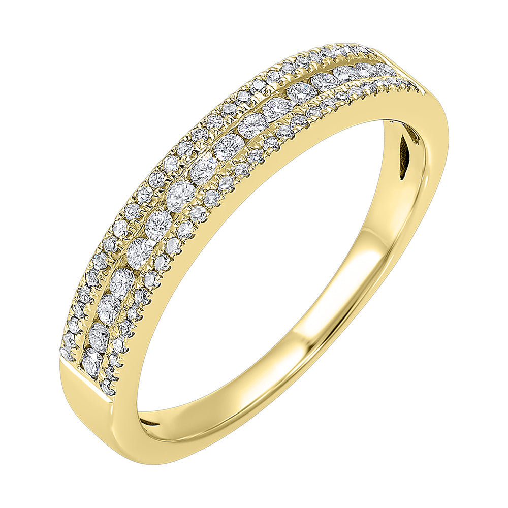 14Kt Yellow Gold Diamond 1/4Ctw Ring