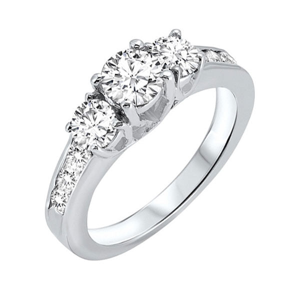 14Kt White Gold Diamond 1 1/2Ctw Ring