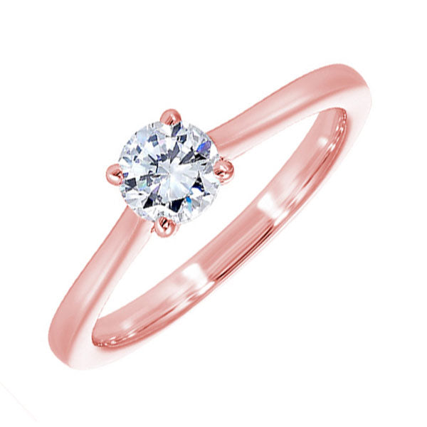 14Kt Rose Gold Diamond 1/4Ctw Ring