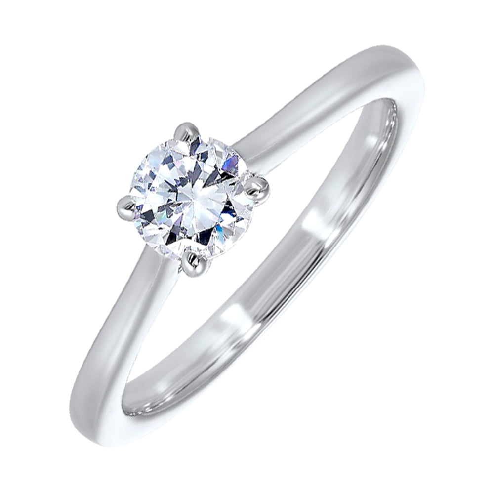 14Kt White Gold Diamond 1/4Ctw Ring