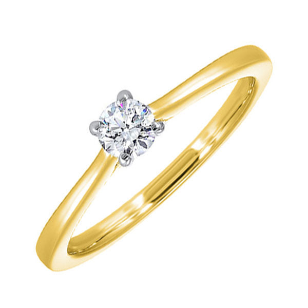 14Kt White Yellow Gold Diamond 1/2Ctw Ring