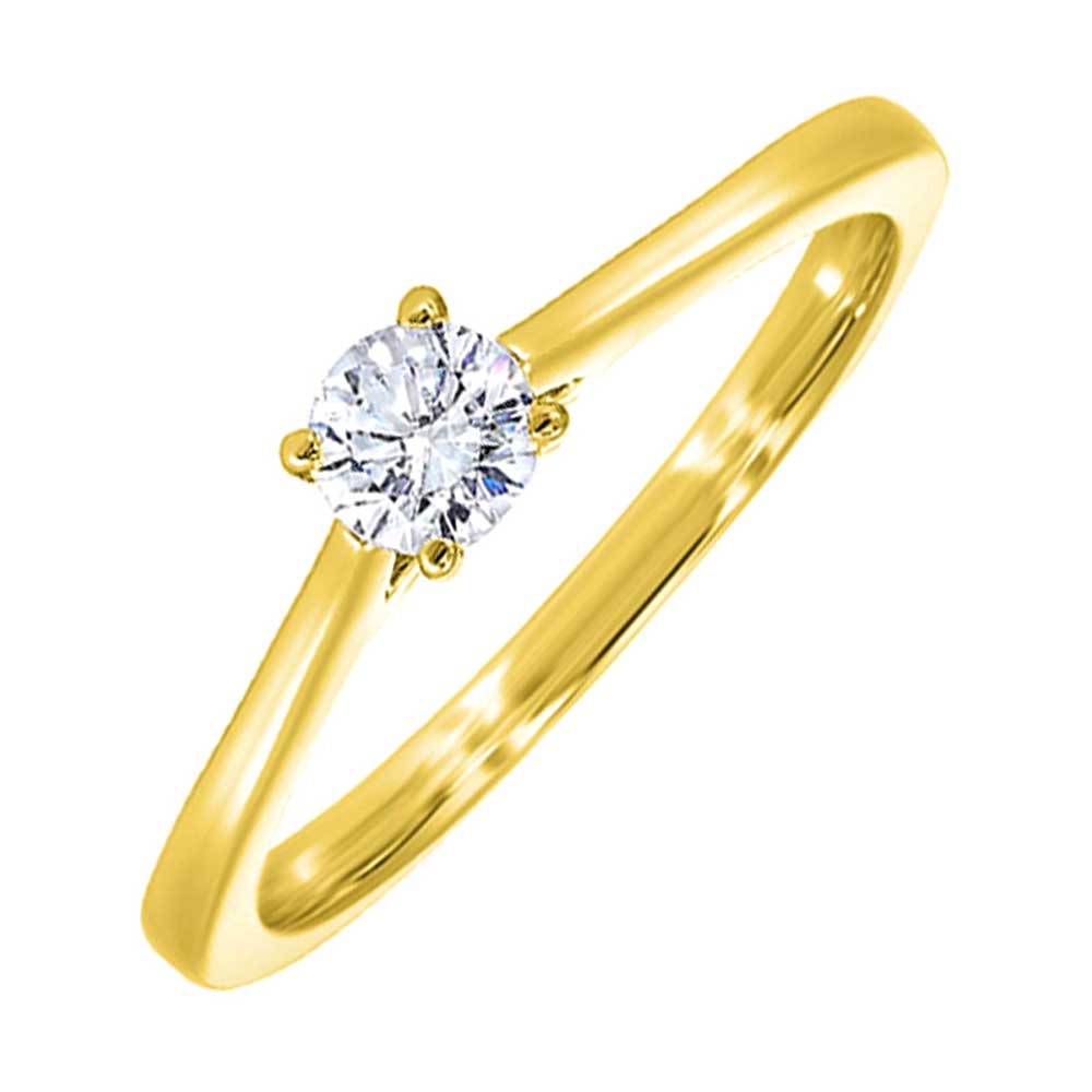 14Kt Yellow Gold Diamond 3/4Ctw Ring