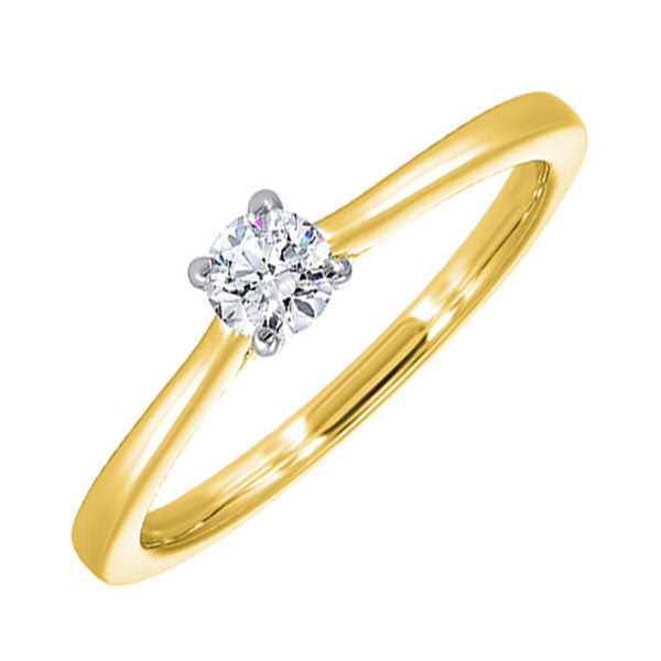 14Kt White Yellow Gold Diamond 3/4Ctw Ring