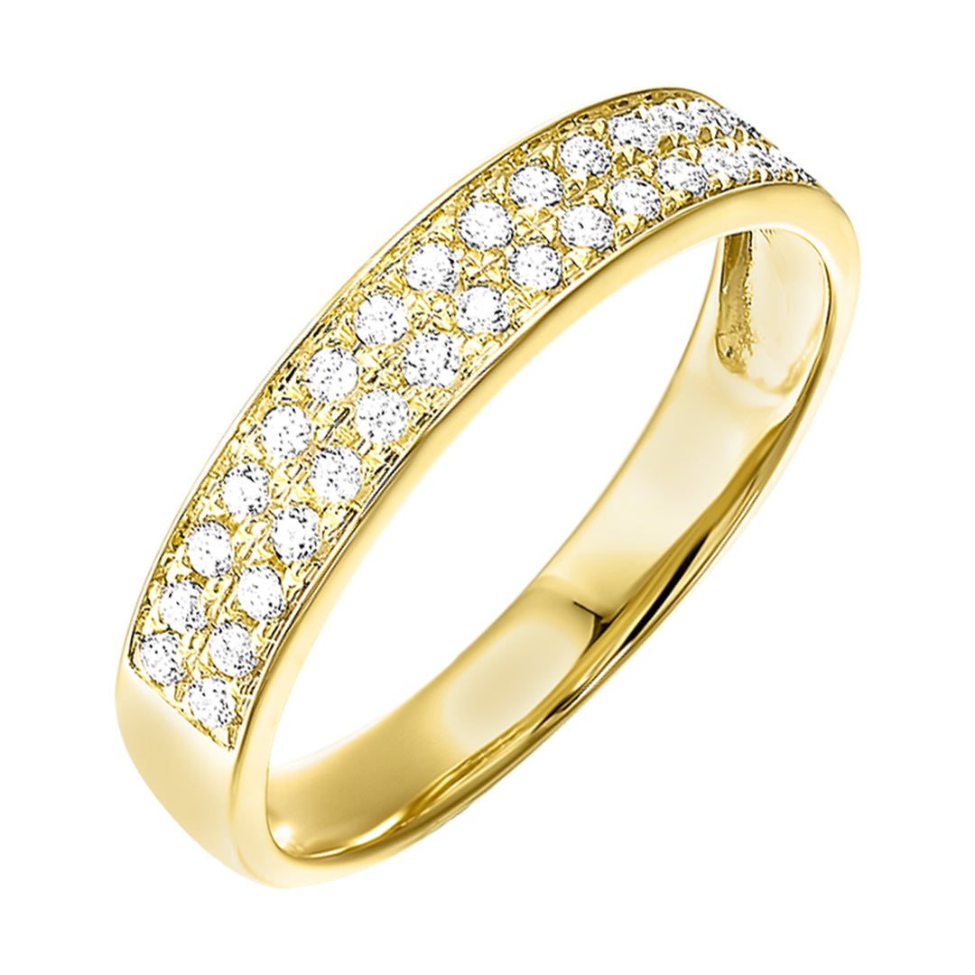 14Kt Yellow Gold Diamond 1/4Ctw Ring