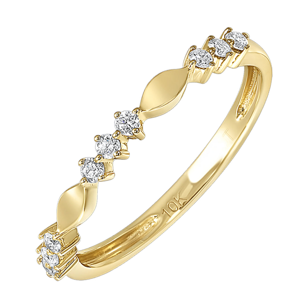 10Kt Yellow Gold Diamond 1/5Ctw Ring