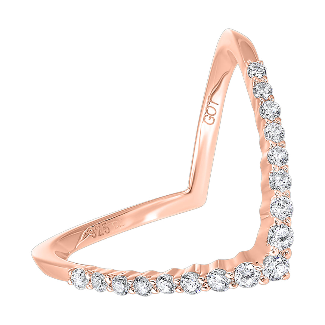 10Kt Rose Gold Diamond 1/4Ctw Ring