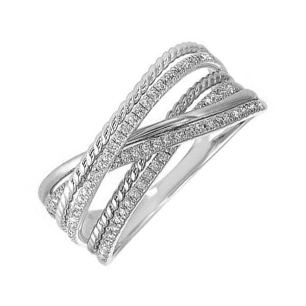 10Kt White Gold Diamond 1/5Ctw Ring