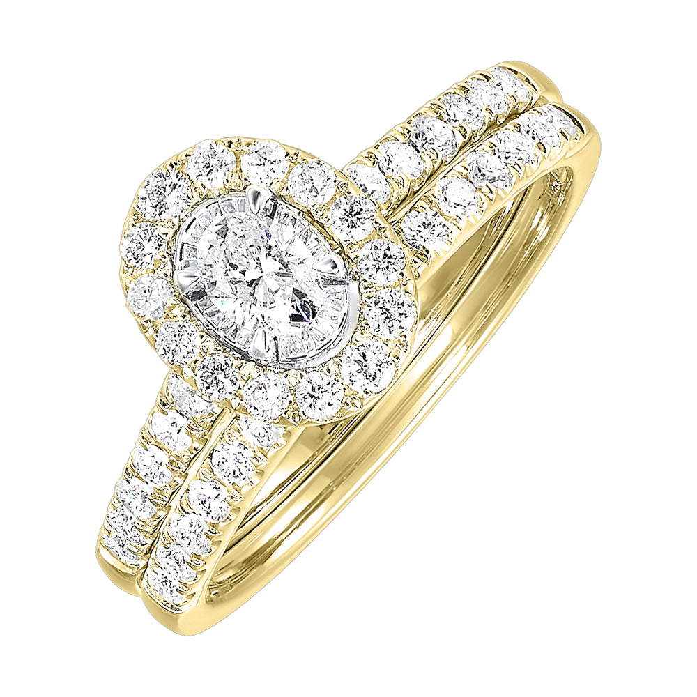 14Kt Yellow Gold Diamond 3/4Ctw Ring