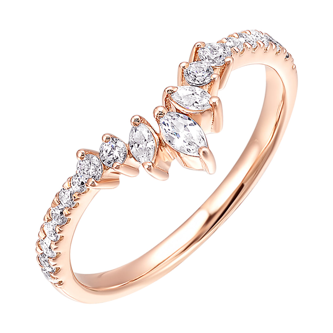 14Kt Rose Gold Diamond 1/2Ctw Ring