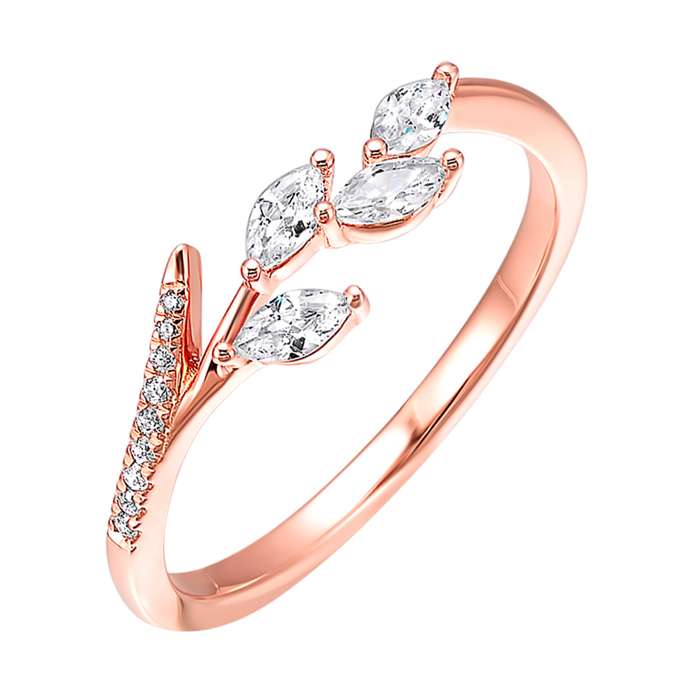 14Kt Rose Gold Diamond 1/3Ctw Ring