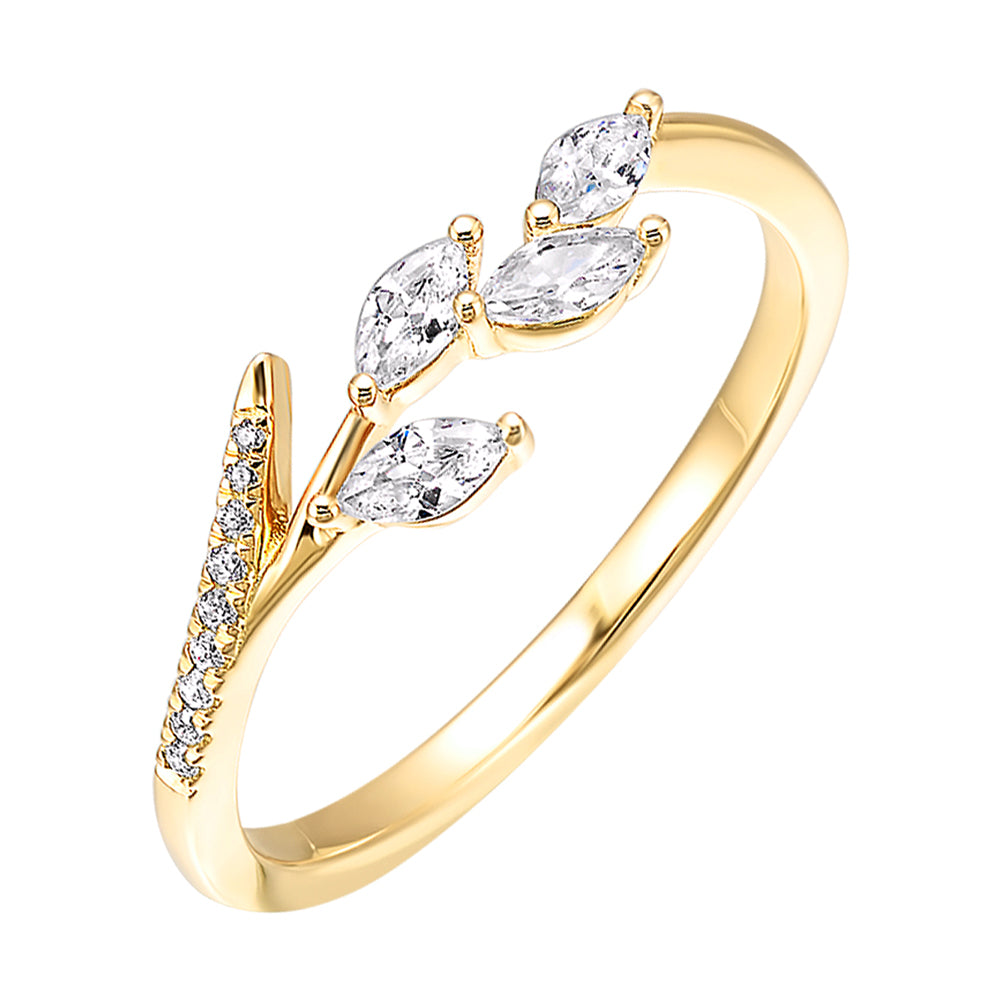 14Kt Yellow Gold Diamond 1/3Ctw Ring