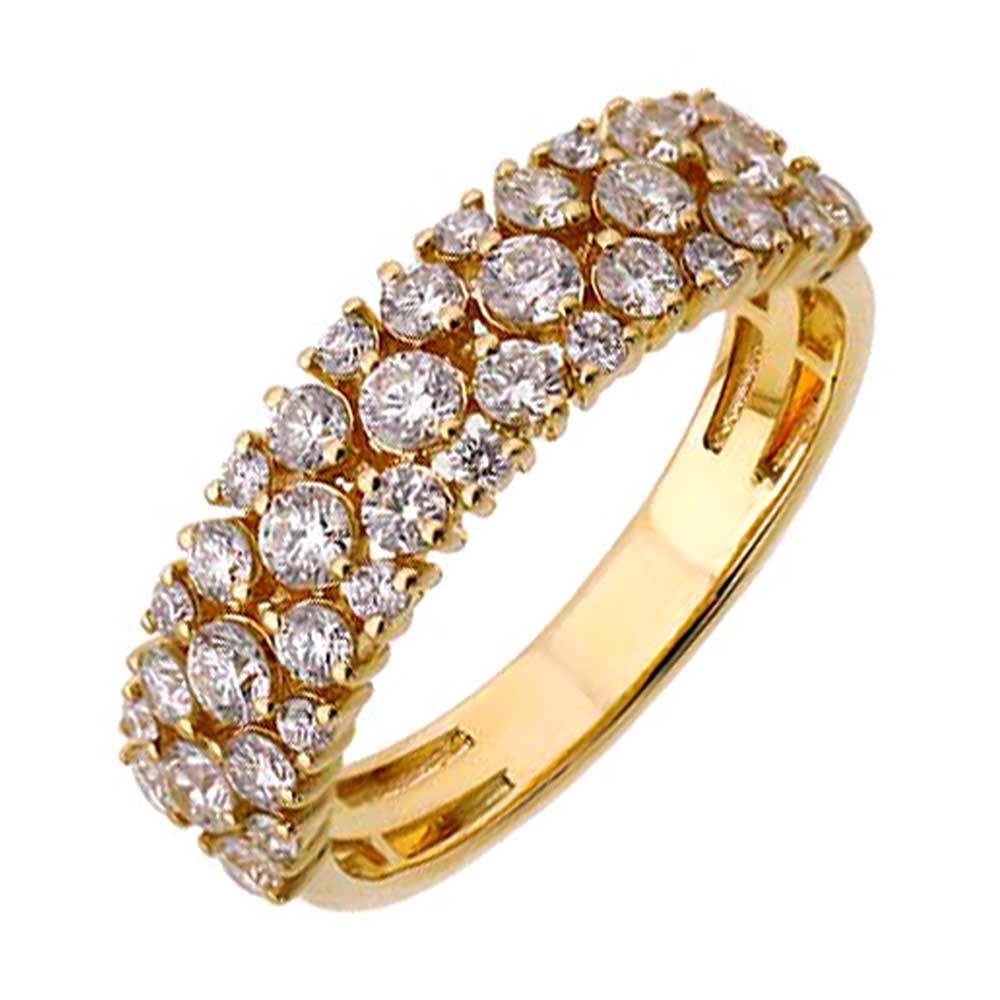 14Kt Yellow Gold Diamond 1Ctw Ring