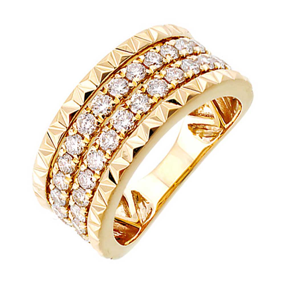 14Kt Yellow Gold Diamond 1Ctw Ring