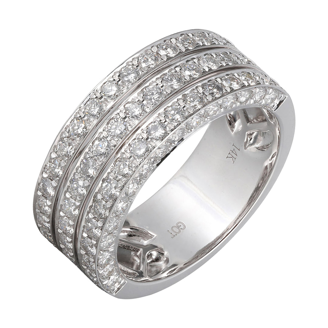 14Kt White Gold Diamond 1 1/3Ctw Ring