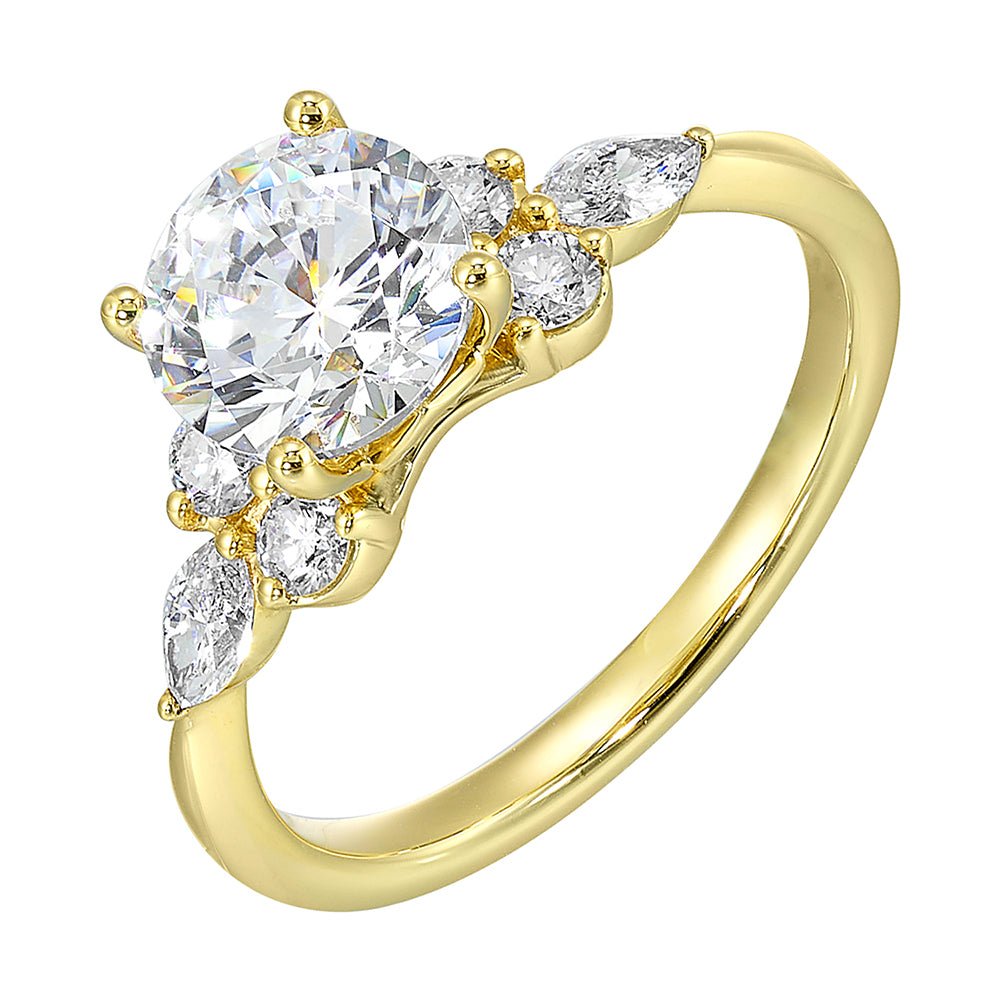 14Kt Yellow Gold Diamond 5/8Ctw Ring