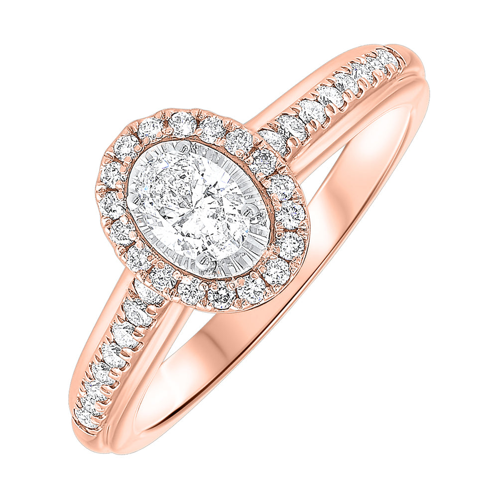 14Kt Rose Gold Diamond 1/2Ctw Ring