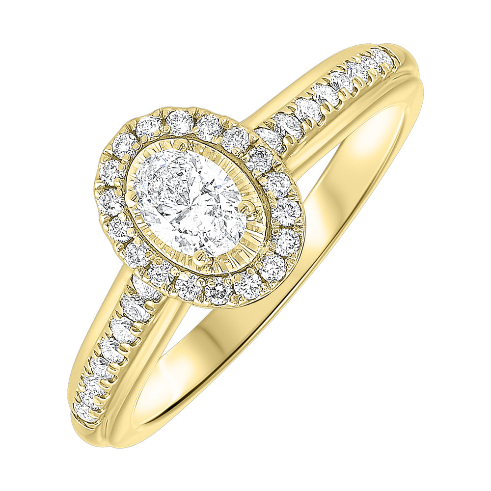 14Kt Yellow Gold Diamond 1/2Ctw Ring