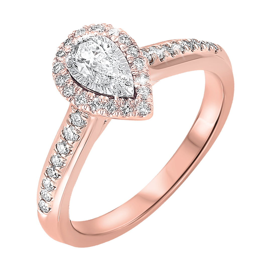 14Kt Rose Gold Diamond 1/2Ctw Ring