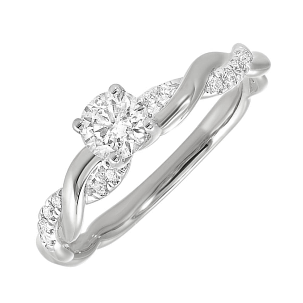 14Kt White Gold Diamond 1/2Ctw Ring