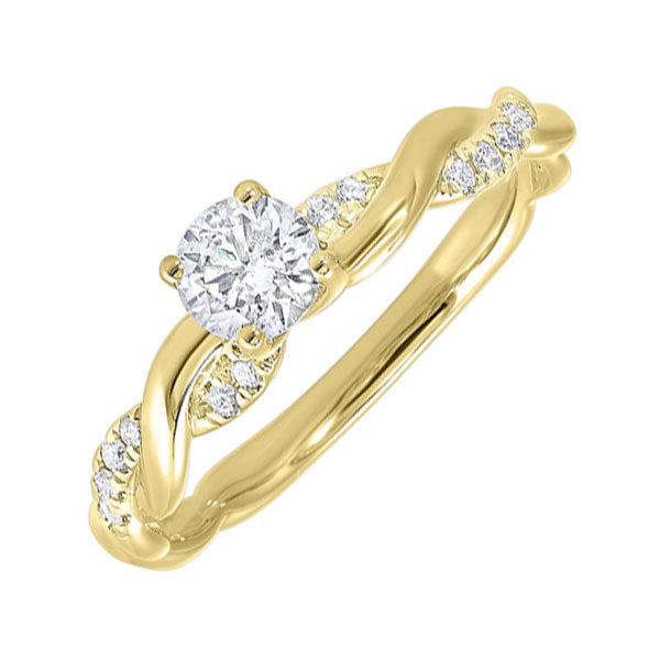 14Kt Yellow Gold Diamond 1/2Ctw Ring