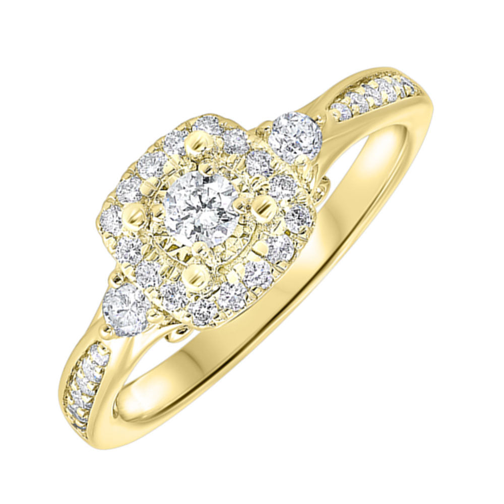 14Kt Yellow Gold Diamond 1/2Ctw Ring