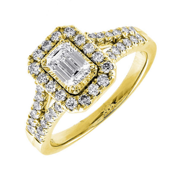 14Kt Yellow Gold Diamond 3/4Ctw Ring