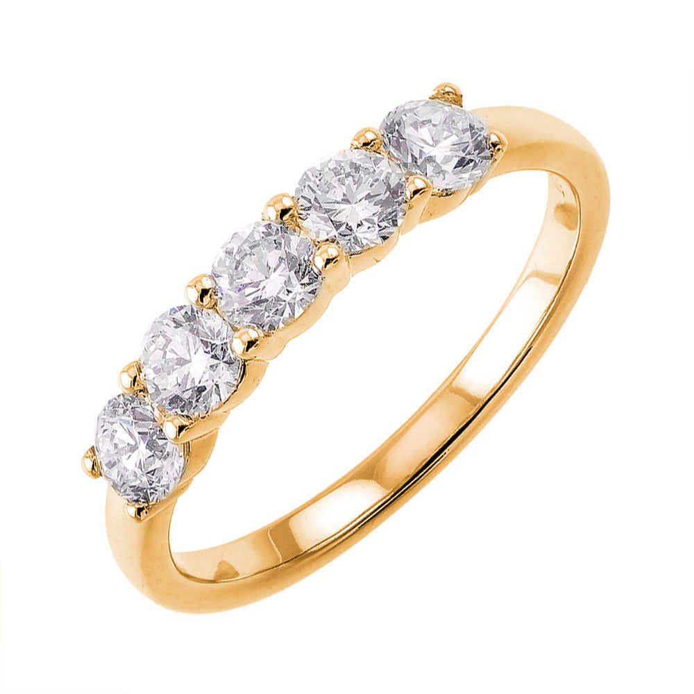 14Kt Yellow Gold Diamond 1Ctw Ring