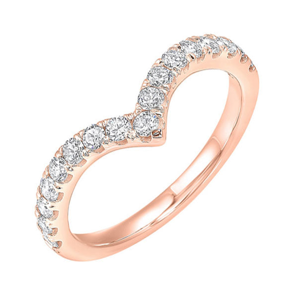 14Kt Rose Gold Diamond 1/10Ctw Ring