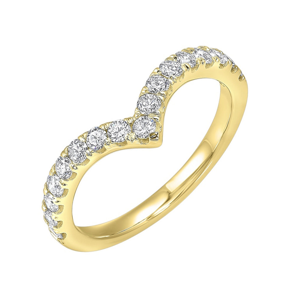 14Kt Yellow Gold Diamond 1/10Ctw Ring