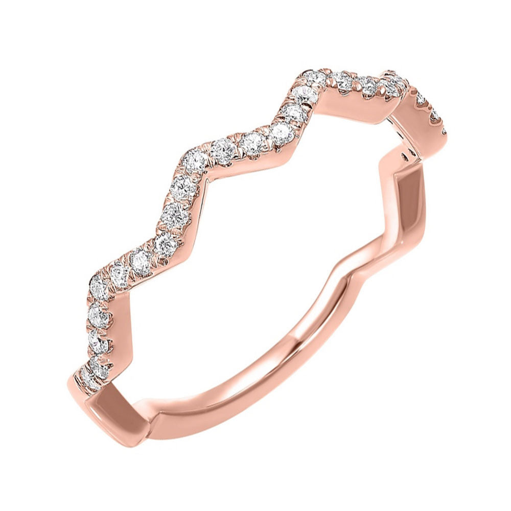 14Kt Rose Gold Diamond 1/5Ctw Ring