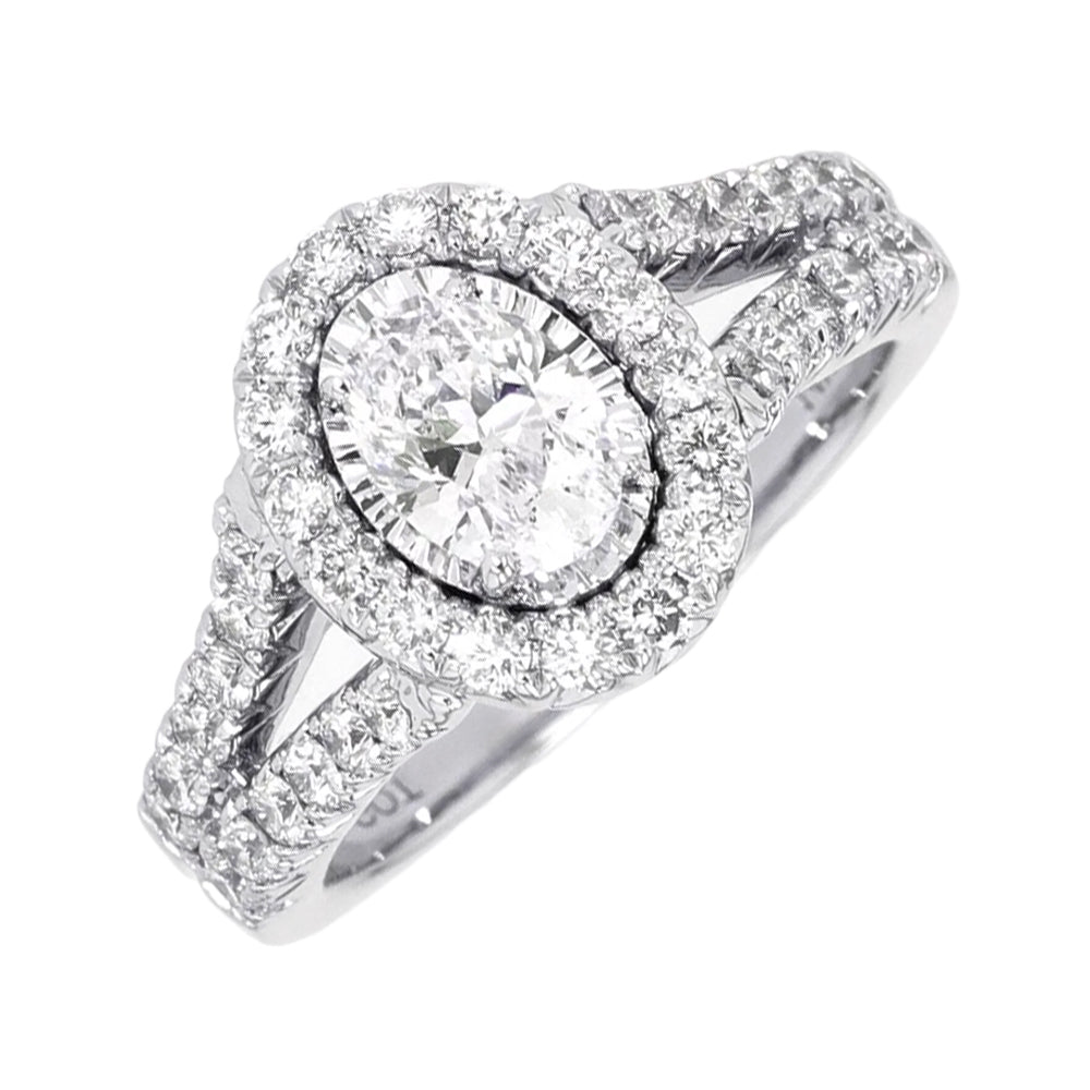 14Kt White Gold Diamond 3/4Ctw Ring